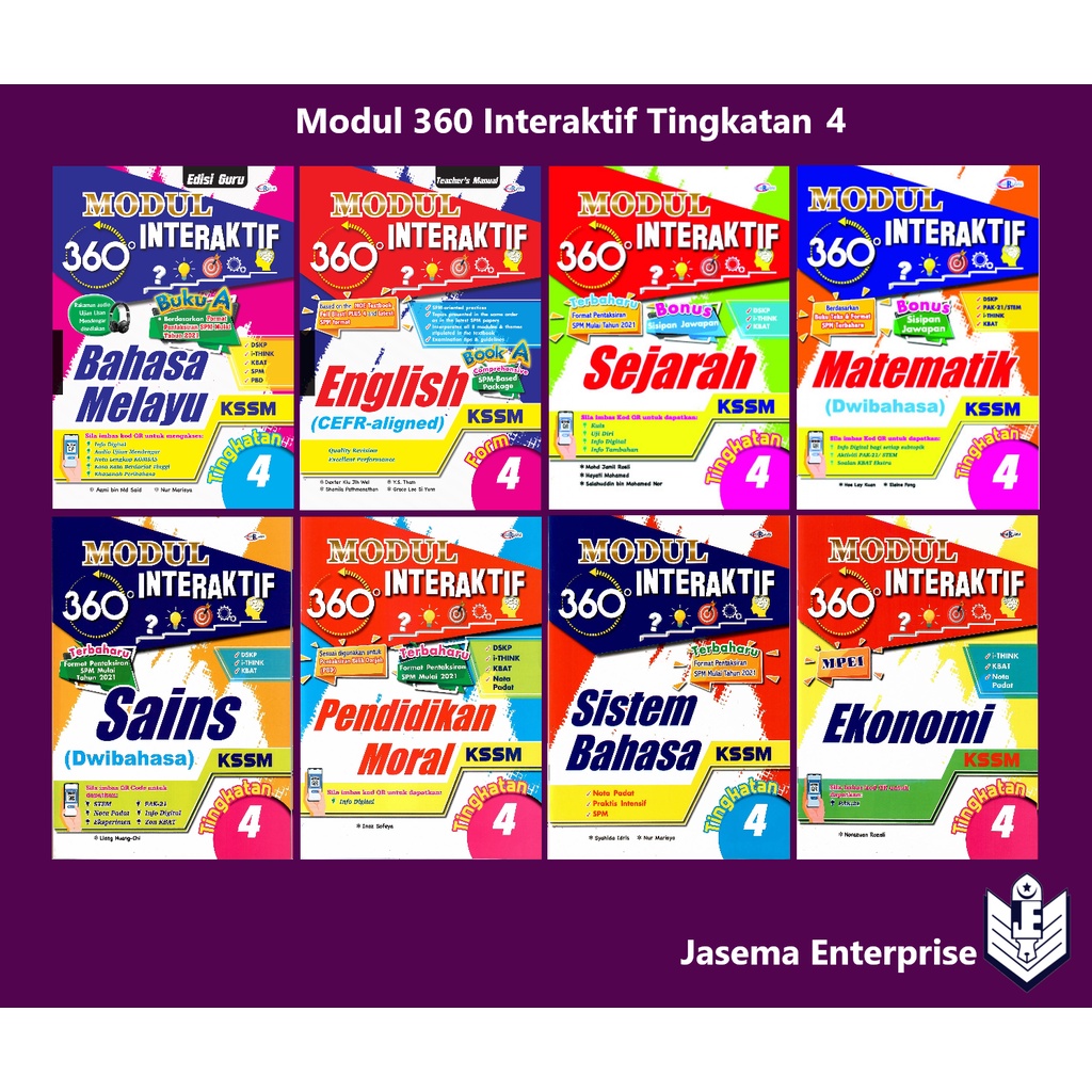 Buy Modul Interaktif 360 Tingkatan 4 Bm  English  Matematik  Sains