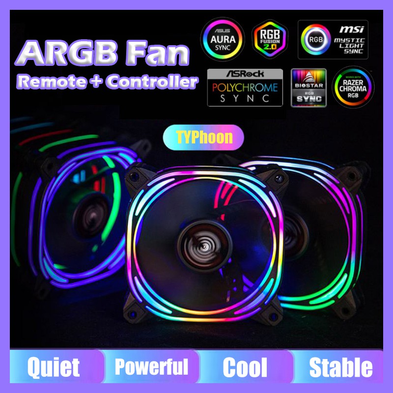 ARGB Fan RGB Fan Controller RGB Control Aura Sync Rainbow Speed Control ...