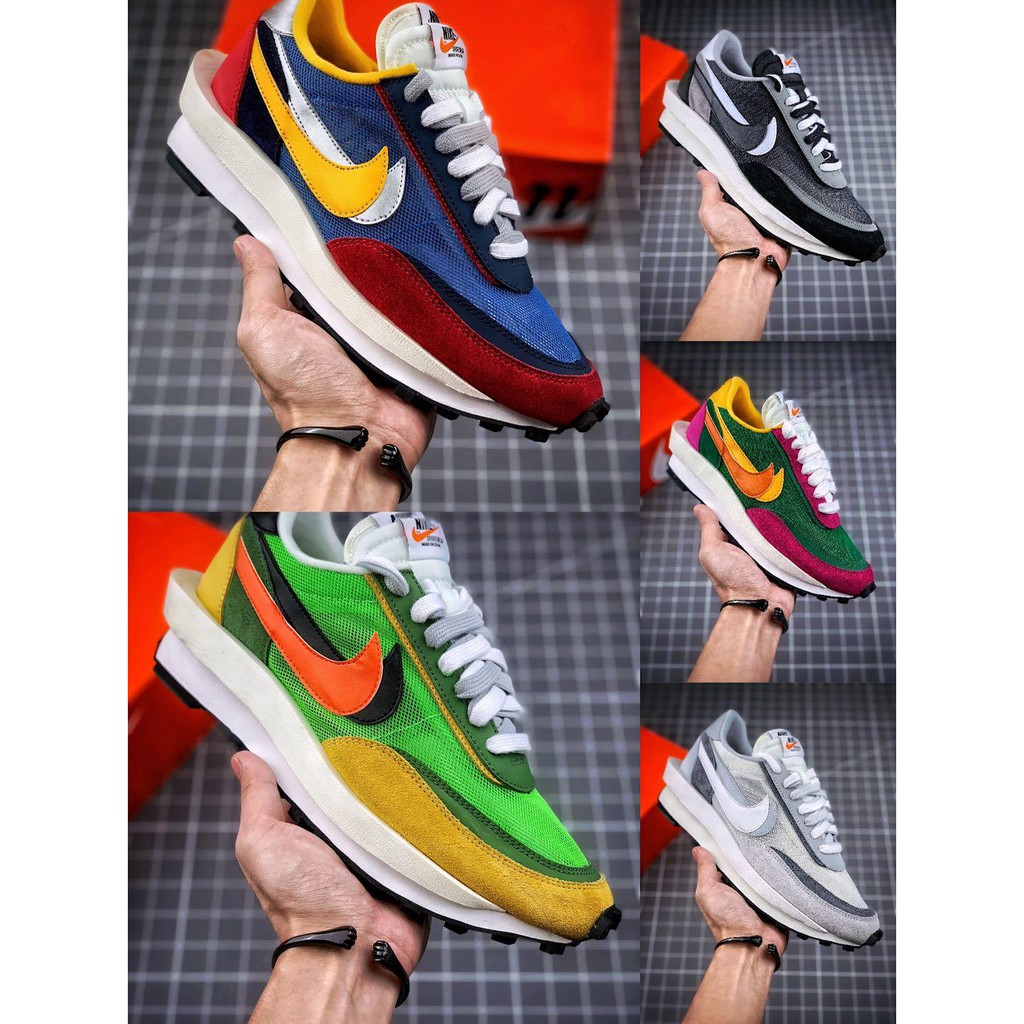 nike double tongue sneakers