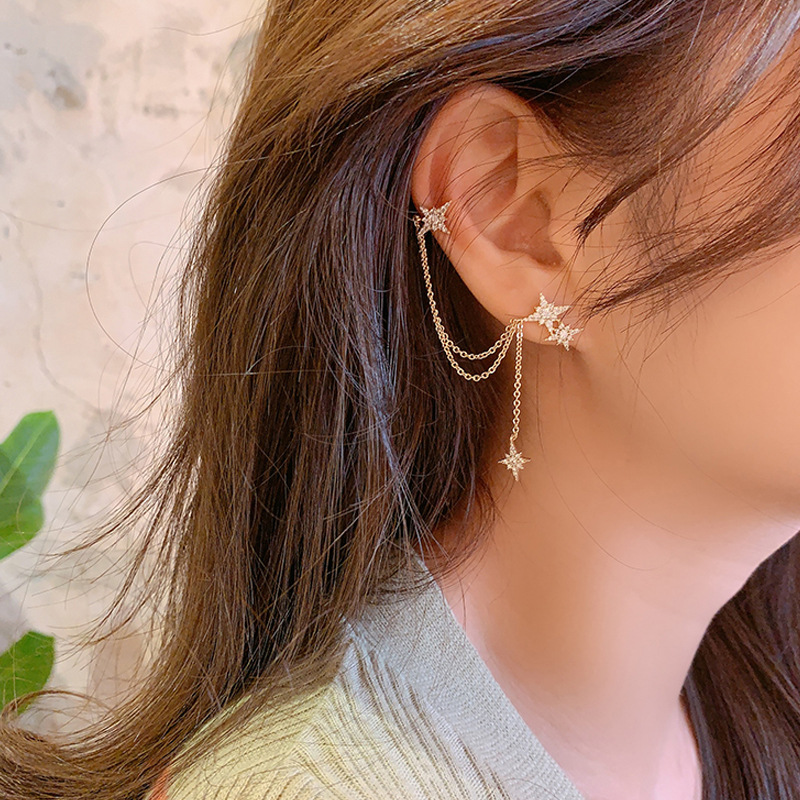 Tory Burch Jewelry Tassel Earring Single Plated Gold Inlaid Zircon Linear  Star Moon Woman Fashion Earrings Lazada PH | Fashion Trendy Sweet Cool Wind  Diamond Drops Star Earrings Pair Of Earrings Women's