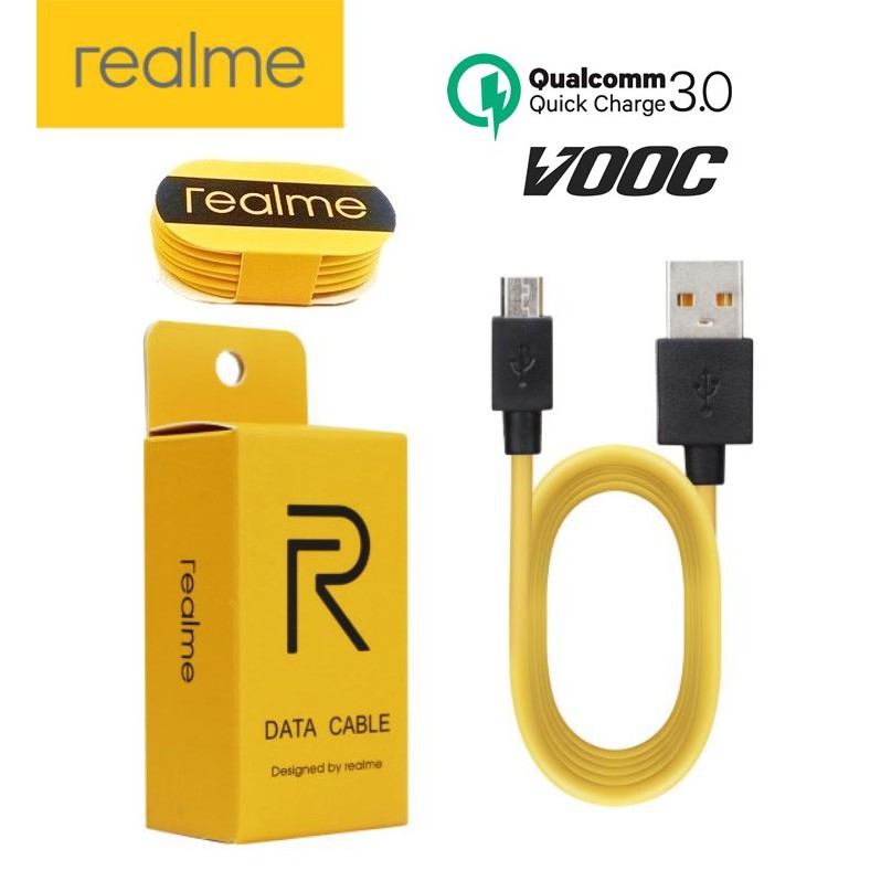 Original Realme Cable Realme Fast Charging Data Cable Support Quick Charge 3.0 For Micro USB And Type C