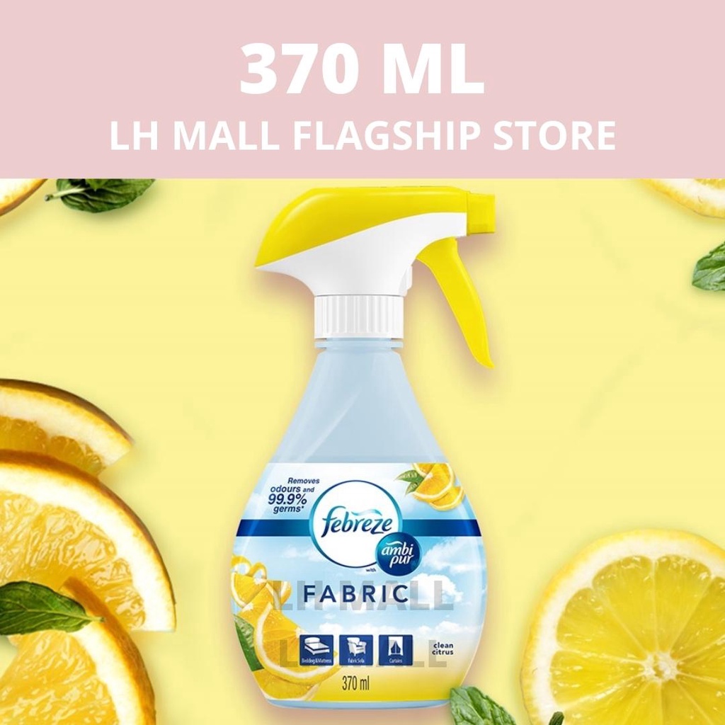 Febreze With Ambi Pur Fabric Clean Citrus Fabric Refresher 370ml