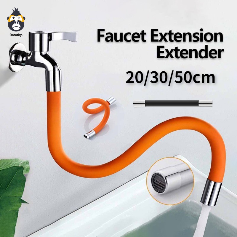 Faucet Extension Extender Rotating Water Tap Extension Pipe Kitchen 360