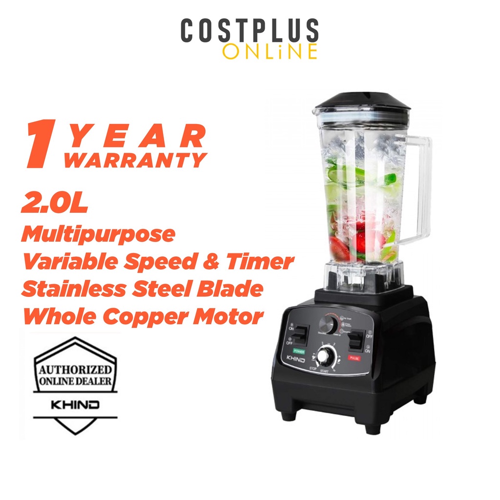 [BUBBLEWRAP] Khind Blender Commercial Grade Heavy Duty 2L PRO BL2000P / Khind Slow Juicer