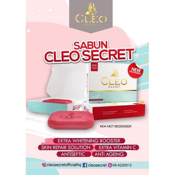 Cleo Secret Soap Original Shopee Malaysia 4177