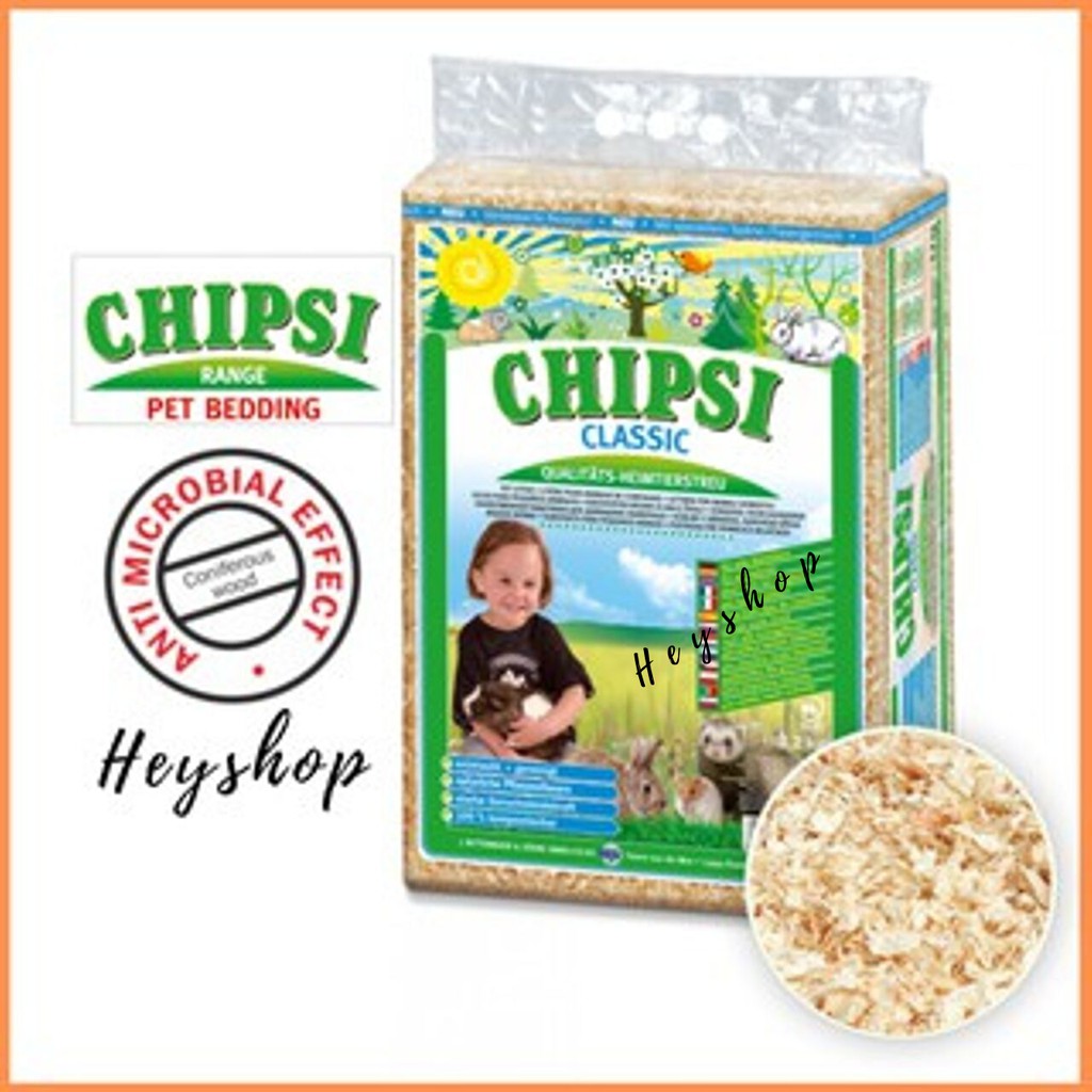 Chipsi Hamster Bedding Classic 3.2kg (60L) Wood Shaving / Chips Small