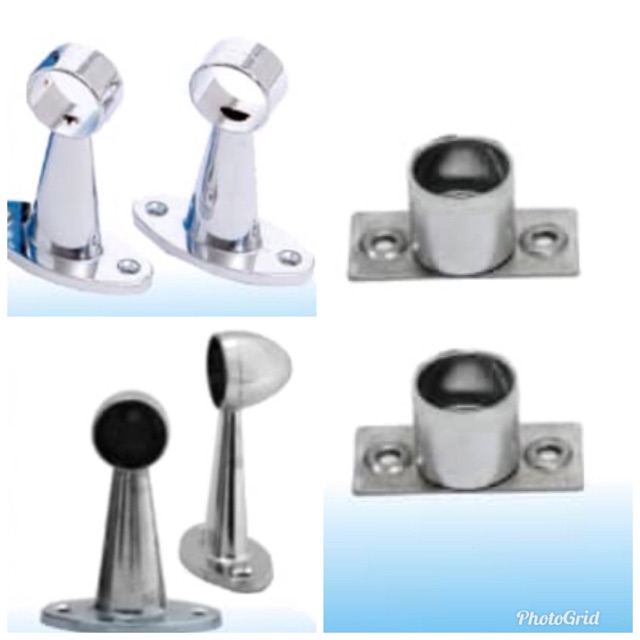 Standard 3/4” End Cap Pipe Holder / Towel Rod Bracket for Bathroom