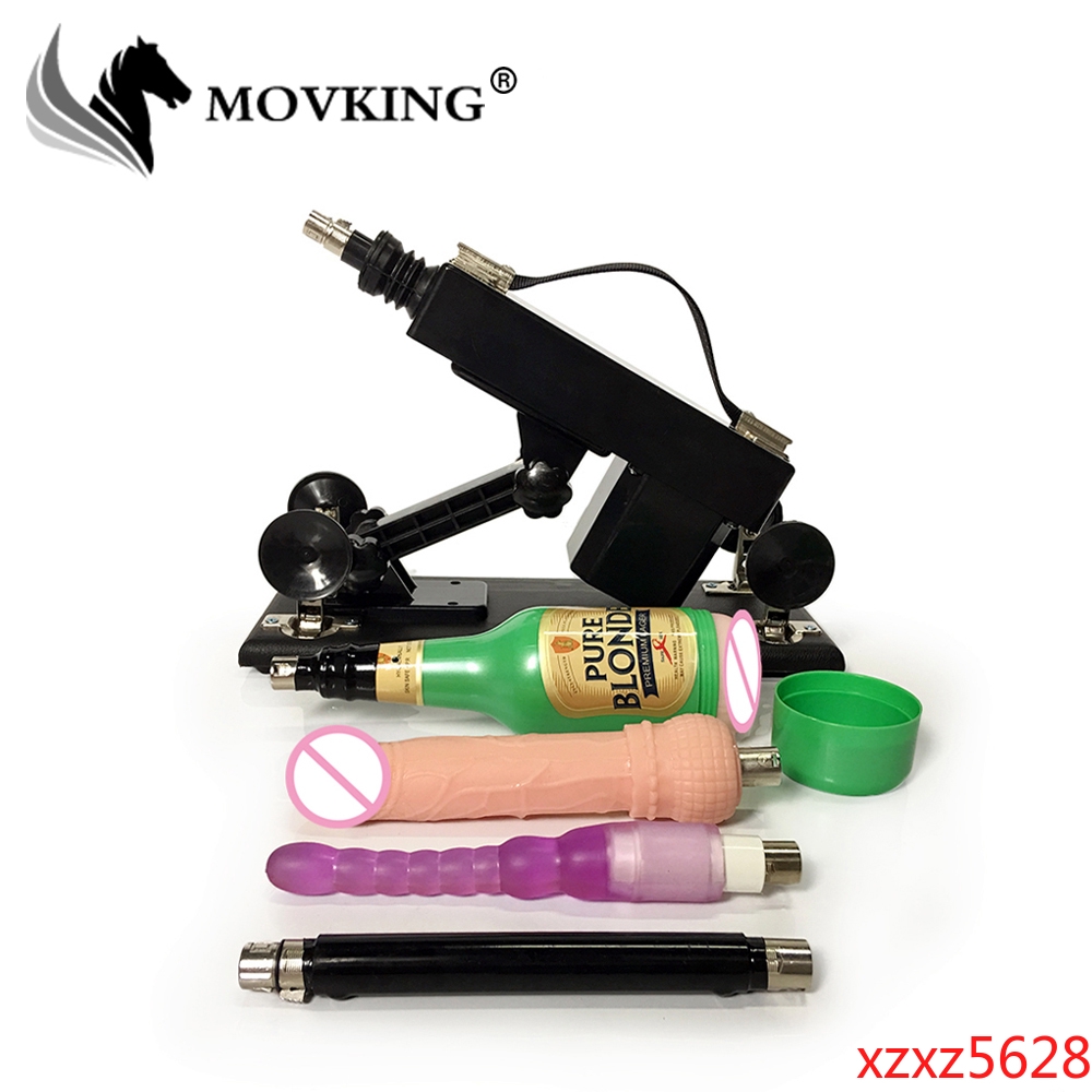 Movking Automatic Retractable Sex Machine Gun With Vagina Cup And Anal 