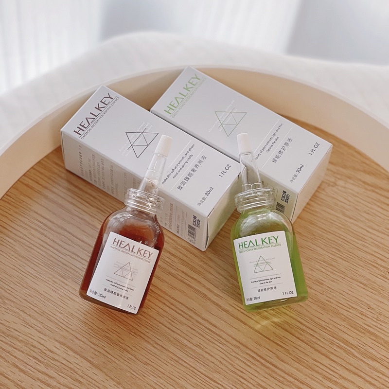 HEALKEY PLACENTAL PROTEIN NOURISHING ESSENCE & GREEN POWER RESTORATION ESSENCE