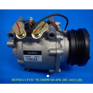 HONDA CIVIC 1988 SH4 COMPRESSOR SANDEN TR70 4PK MODIFIED DENSO 