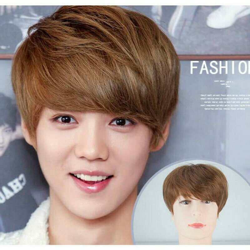 Boys Wigs Men S Short Layers Synthetic Hair Cosplay Party Daily