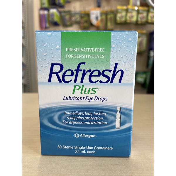 Refresh Plus Lubricant Eye Drop 30s Sterile Allergan Shopee Malaysia 