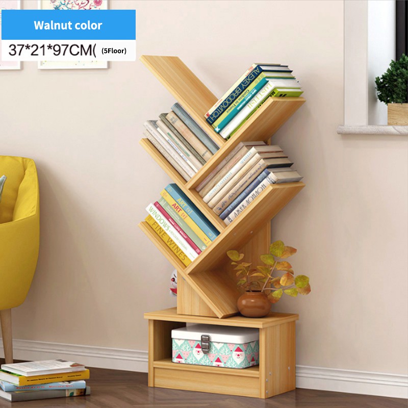 Creative Bookshelf Simple Modern Rack Living Room Tree Shaped