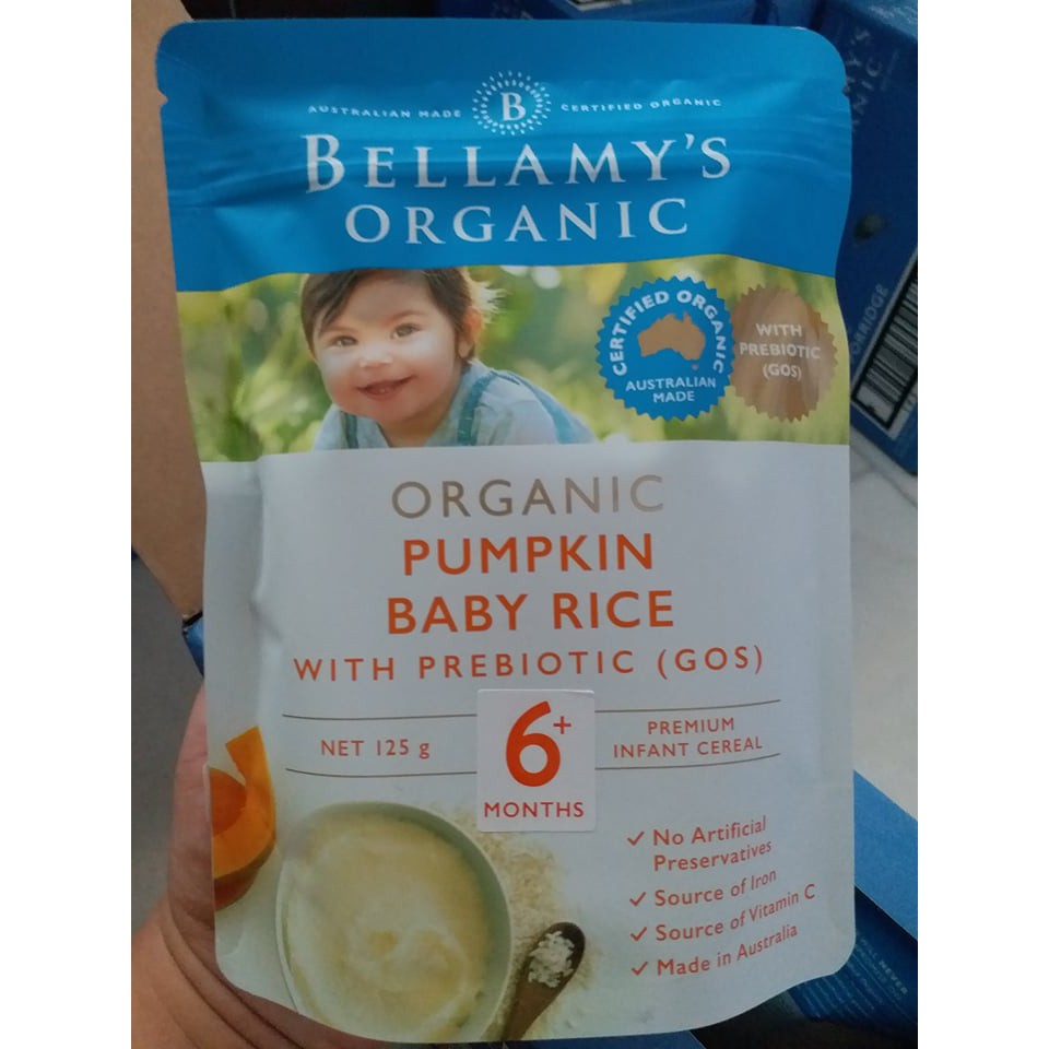 bellamy pumpkin baby rice