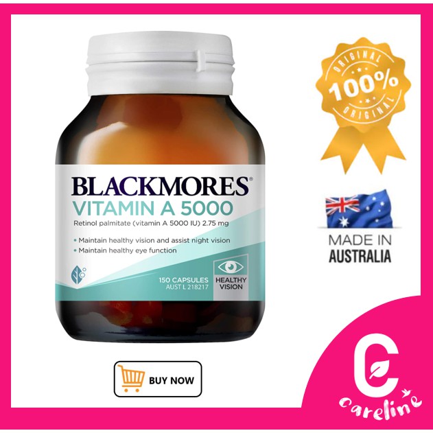 [AUS Direct Import] Blackmores Vitamin A 5000IU 150 Capsules