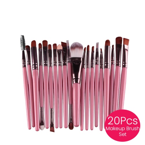 Makeup Brushes Set Tools Make-up Toiletry Kit Wool Make Up Brush Set (20 Pcs)