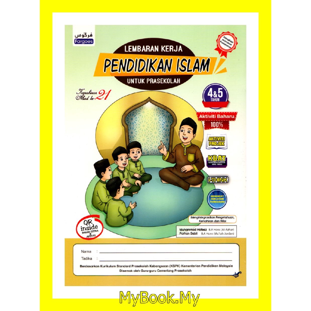 MyB Buku : Lembaran Kerja Untuk Prasekolah 4&5 Tahun ...