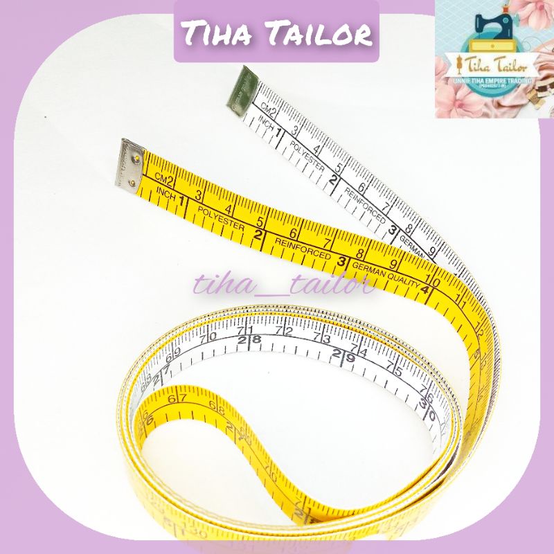 Fast Tali Tape Dua Skala Inci Cm Pita Ukur Tali Inci Tape German Shopee Malaysia