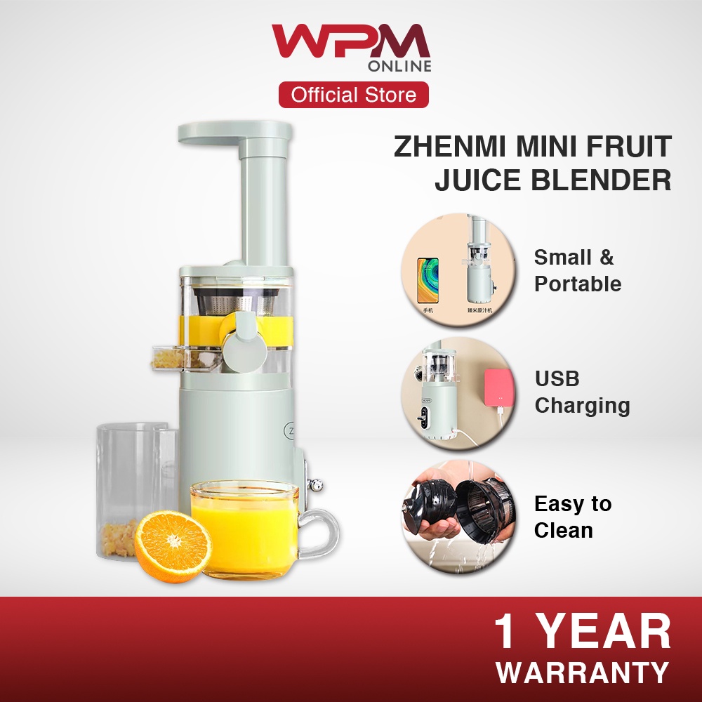 J6Y ZHENMI Mini Fruit Juice Blender Cold Press Multifunctional Juice