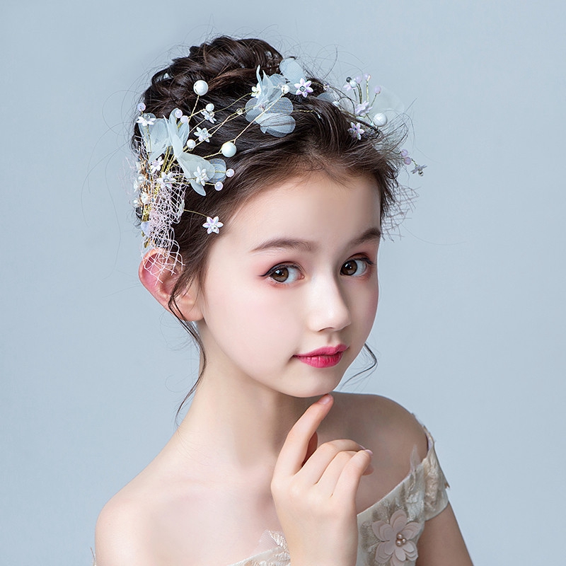 flower girl hair bands