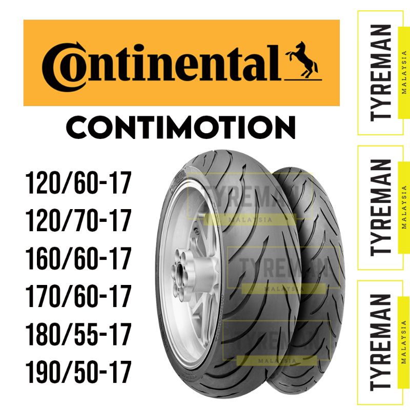 Continental Tire 02440430000 CONTI MOTION 120/70ZR17 FT 