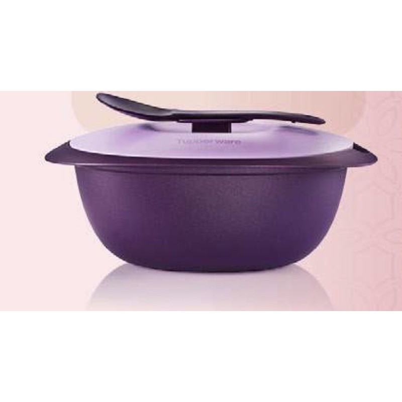 Tupperware purple Royale Rice Server (1) 3.0L & Serving Spoon