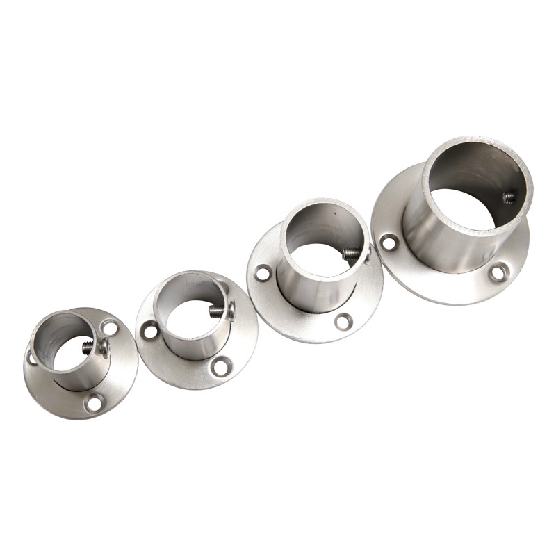 2pcs 304Stainless Steel Flange Pipe Bracket 19/22/25/32mm Hanging