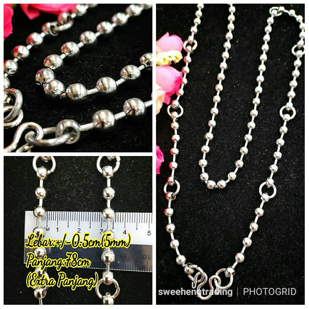 QualityThai Ori.Stainless Steel Rantai Leher Tangkai Kasar, Pattern ...