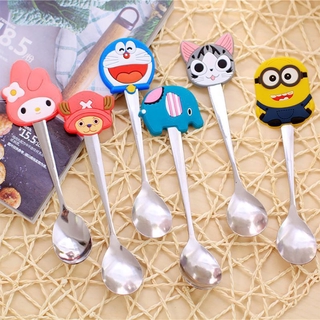 PPP Stainless Steel Spoon Kids Doraemon Children Child Kanak Sudu Tea Spoon Cartoon Cute Gift Eat Kids 佩佩猪 953