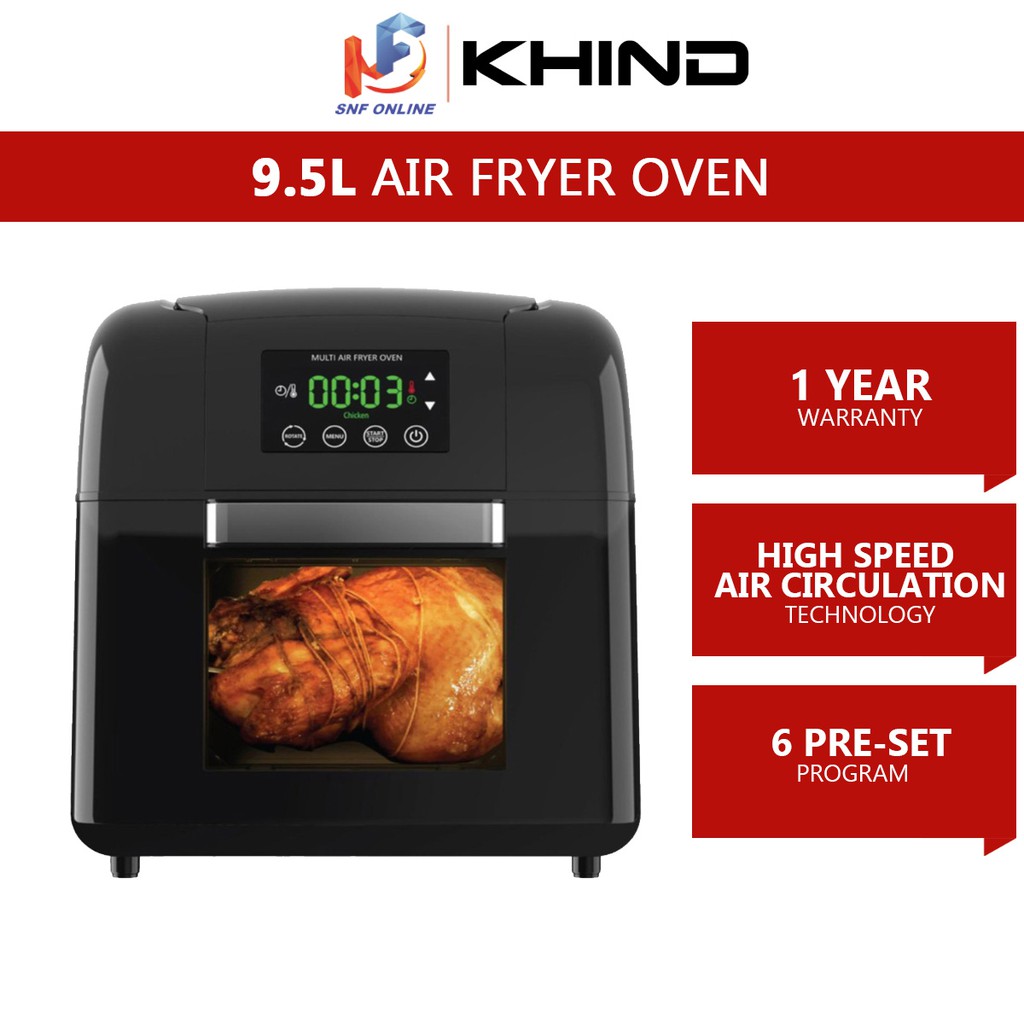 Khind Air Fryer Oven (9.5 L) ARF9500 Shopee Malaysia