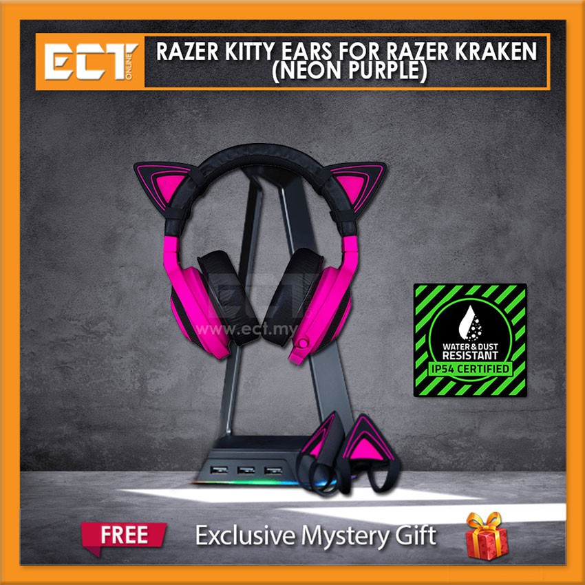 Razer Kitty Ears for Razer Kraken (Neon Purple) RZRC2101140100W3M1