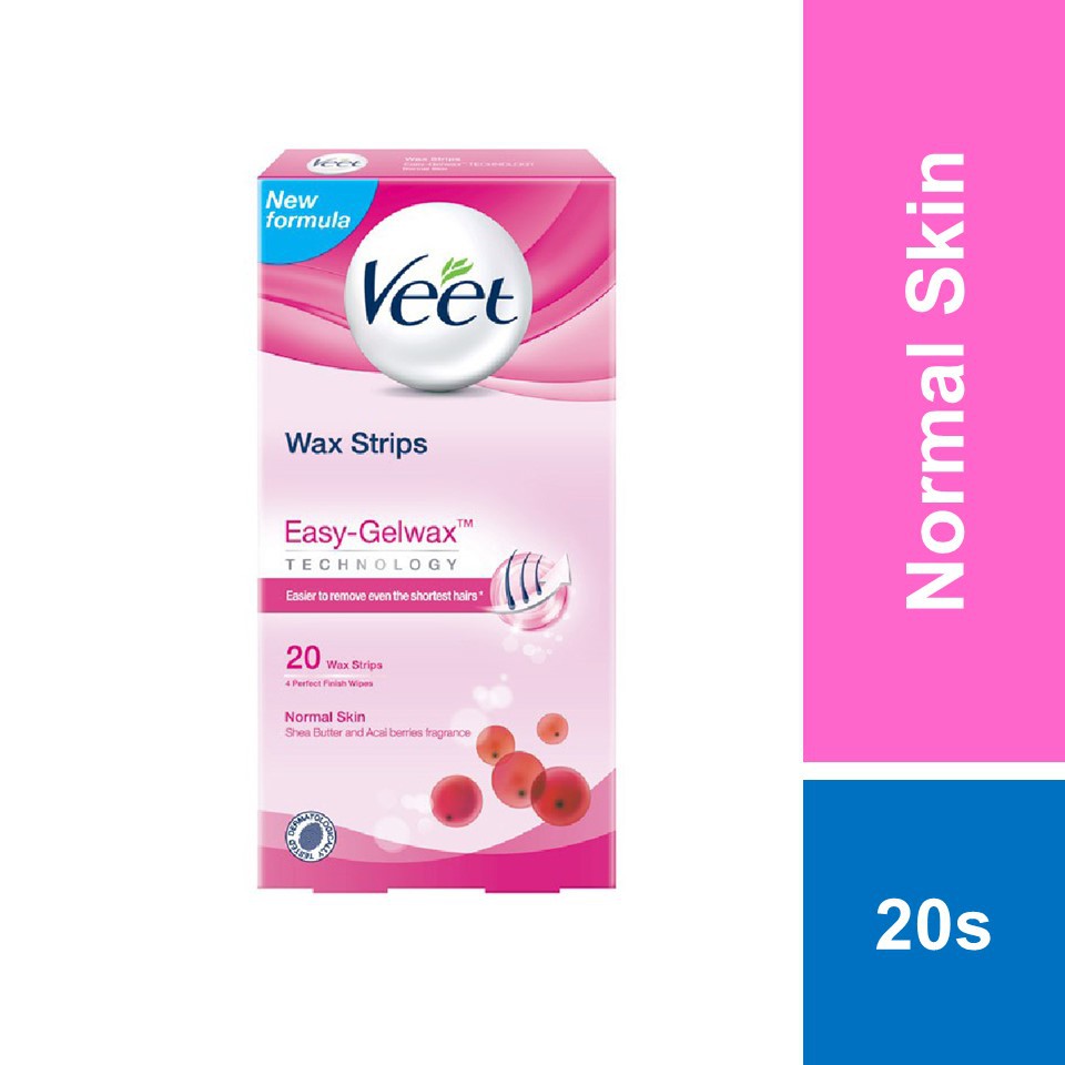 Veet Wax Strip For Normal Skin 20s Shopee Malaysia