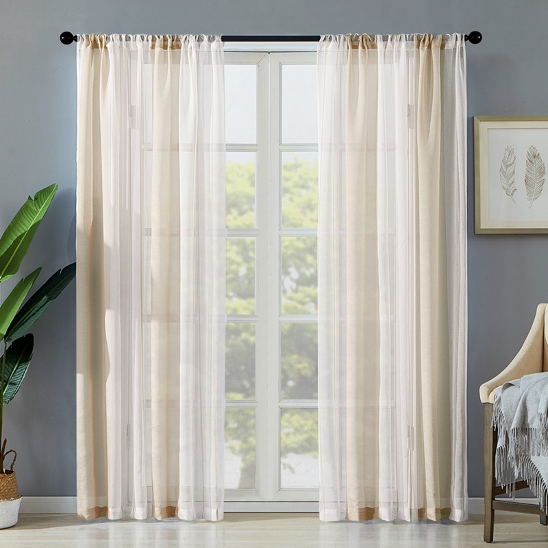 Mrtrees Nordic Minimalist Striped Sheer Curtain For Bedroom Living Room  Transparent Tulle Voile Sunshade For Langsir Decor Drape | Shopee Malaysia