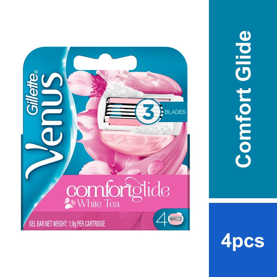 Gillette Venus Comfortglide White Tea Razor Cartridges 4s Shopee Malaysia