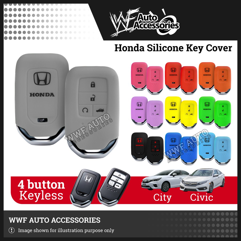 Honda Civic FC / City GN2 Sedan 2020 to 2024 Keyless / Key Less / Smart Entry Silicone Cover / Push Start Remote Case