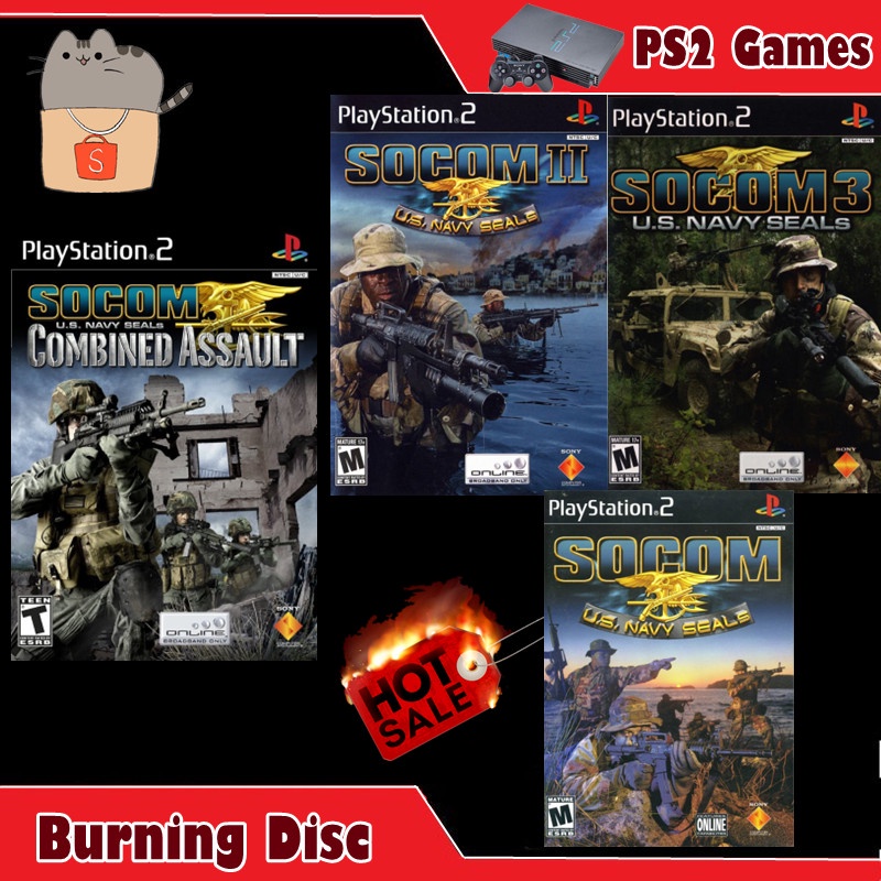 Ready Stock Socom 3 U S Navy Seals Socom 2 U S Navy Seals Socom Combined Assault Socom Ps2 Games Burndisc Shopee Malaysia