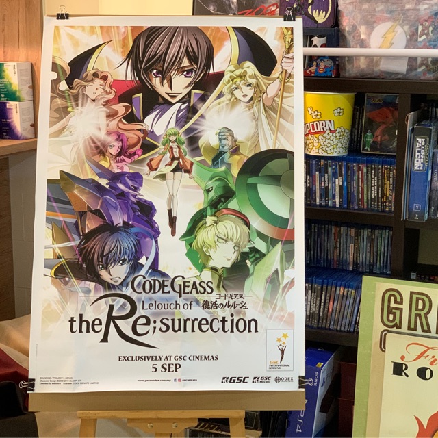 Code Geass Lelouch Of The Re Surrection Original Licensed Movie Cinema Poster Shopee Malaysia