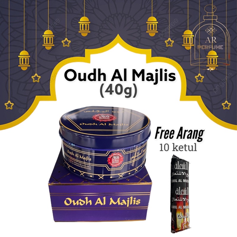 bakhoor OUDH AL MAJLIS (50g) by Arabian bakhoor oud oudh Shopee Malaysia