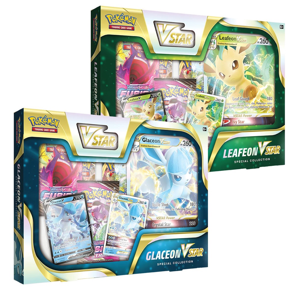 Pokemon TCG: Sword & Shield Leafeon VSTAR And Glaceon VSTAR Special ...