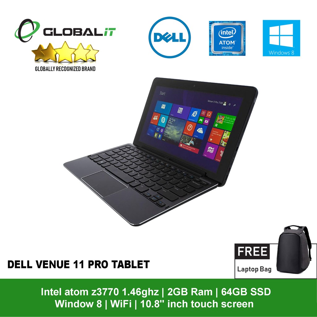 Refurbished Tablet Dell Venue 11 Pro Tablet 10 8 Inch Touch Screen Intel Shopee Malaysia