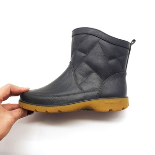 Ready Stock Kasut High Quality Rubber Rain Boot Kasut Boot Getah Hitam