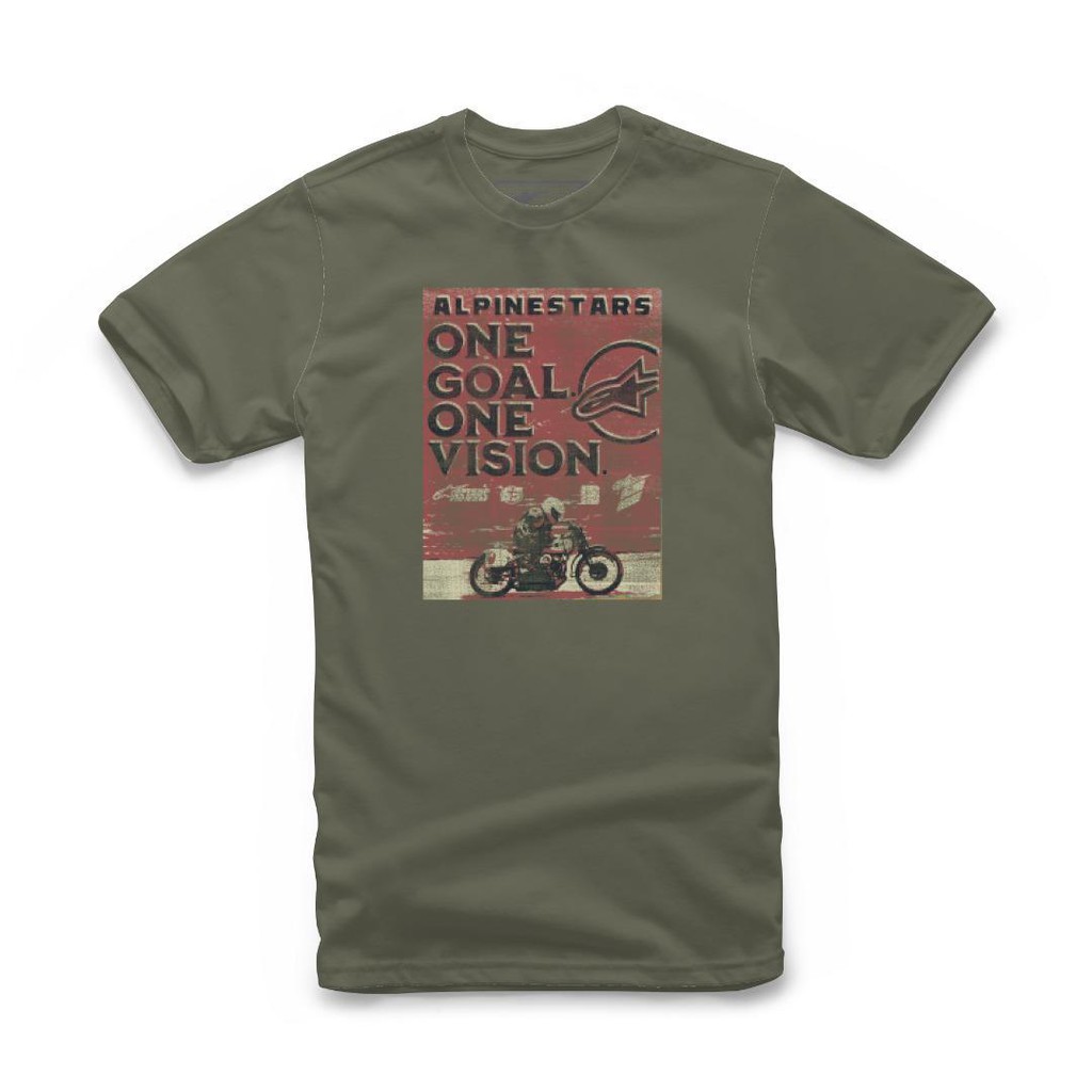 ALPINESTARS POSTER TEE SHIRTS (MILITARY GREEN) Shopee Malaysia