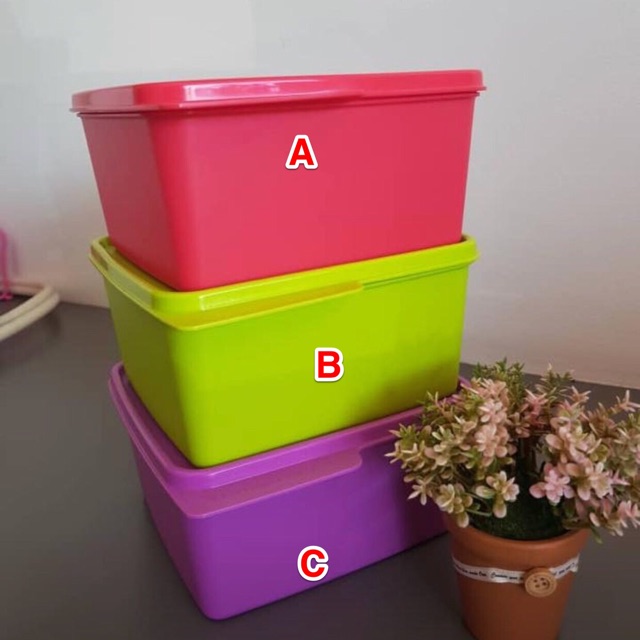 Tupperware snack and stack space savers 1.2L (harga sebiji)