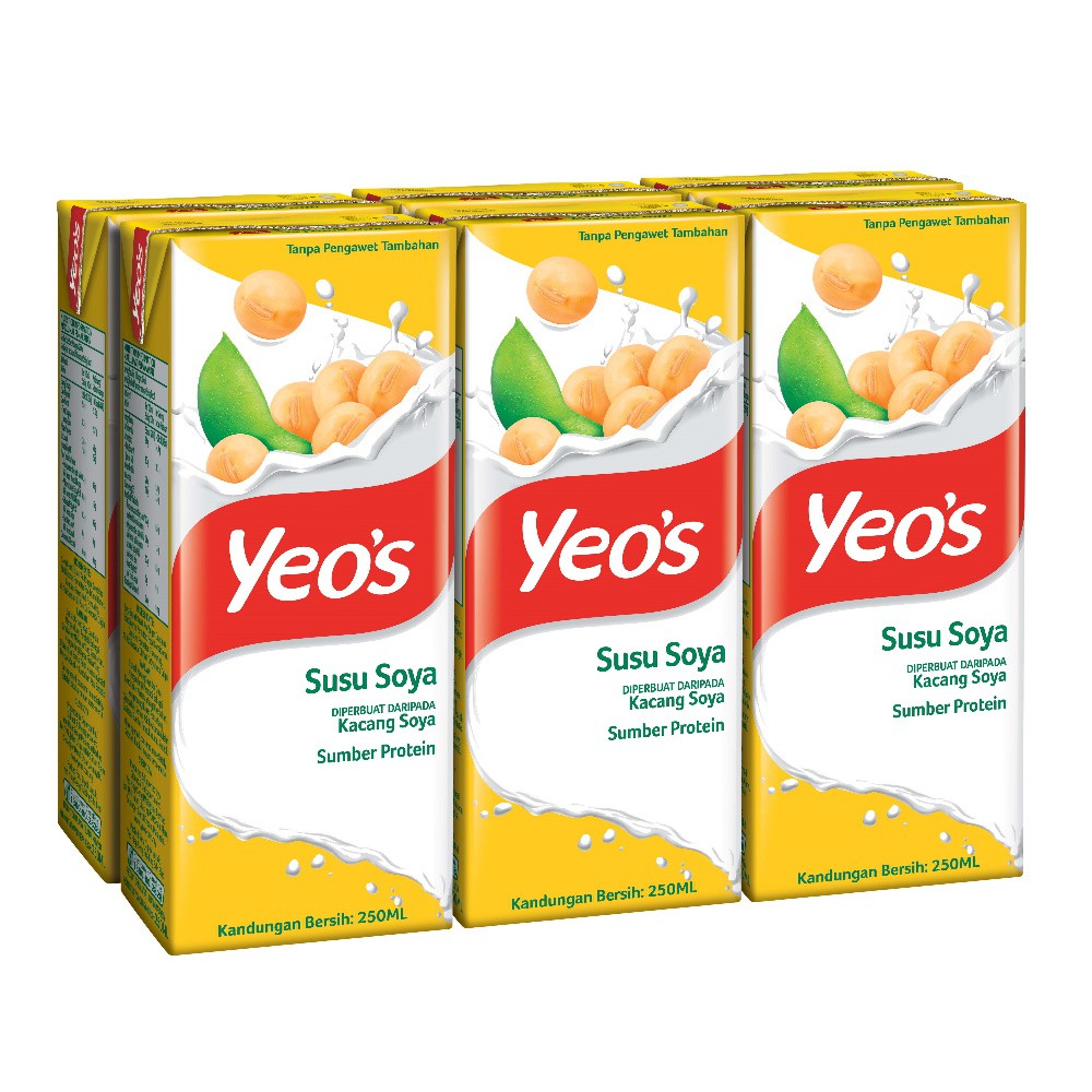 Yeos SOY BEAN MILK 6 x 250ml Shopee Malaysia