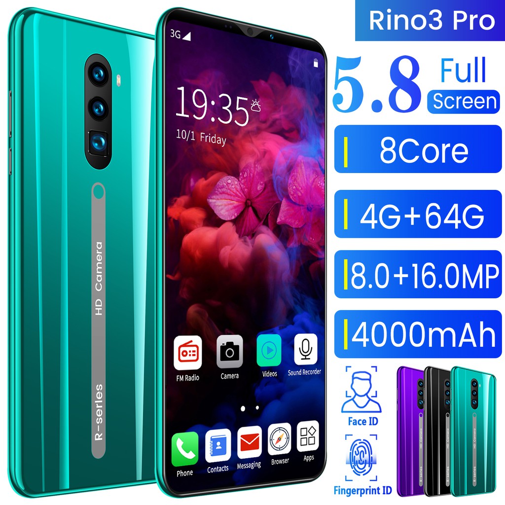 Original Ready Stock Phone Rino3 Pro 4gb Ram 64gb Rom Android 9 0 Smartphone Mobile Phone Handphone Andriod Phone Shopee Malaysia