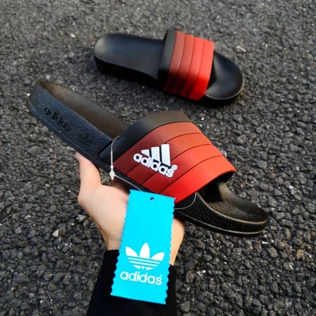 ombre adidas slides
