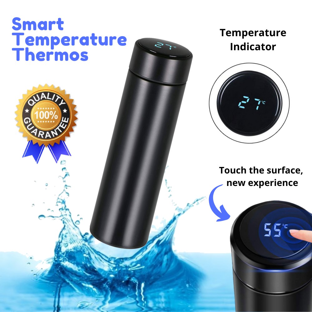 Smart LED Temperature Display Thermos Mug 304 Stainless Steel Vacuum