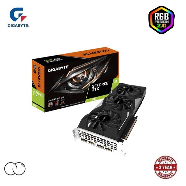 Gigabyte Nvidia Geforce Gtx 1660 Gaming Oc 6gb Gddr5 Rgb Fusion 2 0 Gpu Graphic Card Gv N1660gaming Oc 6gd Shopee Malaysia