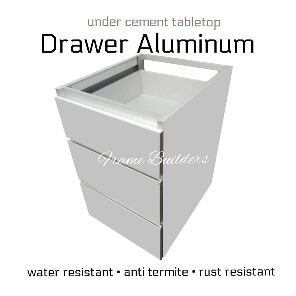 Laci 3 Tingkat/Kitchen Drawer Set/Drawer Set For Cement Tiles Tabletop/Concrete Tabletop Drawer