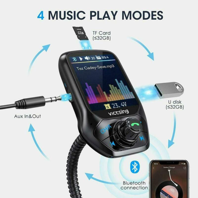 Multi Reliable Bluetooth-compatible Car FM Transmitter MP3 Player Adapter K5N8 Radio Hands M9V8 Quality - Image 2